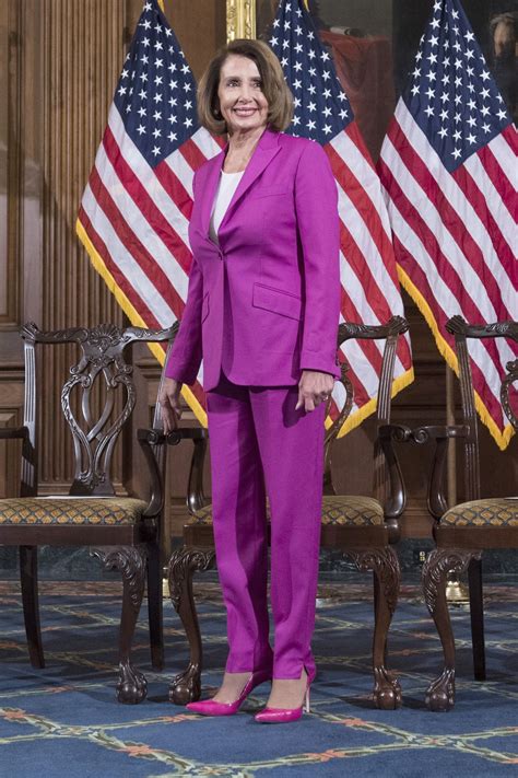 Nancy Pelosi purple suit